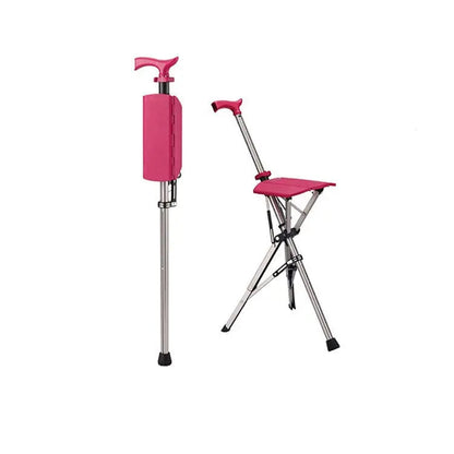💥LAST DAY SALE - 80% OFF🚶‍♂️Folding stool with crutches💥BEST GIFT FOR ELDERLY PEOPLE